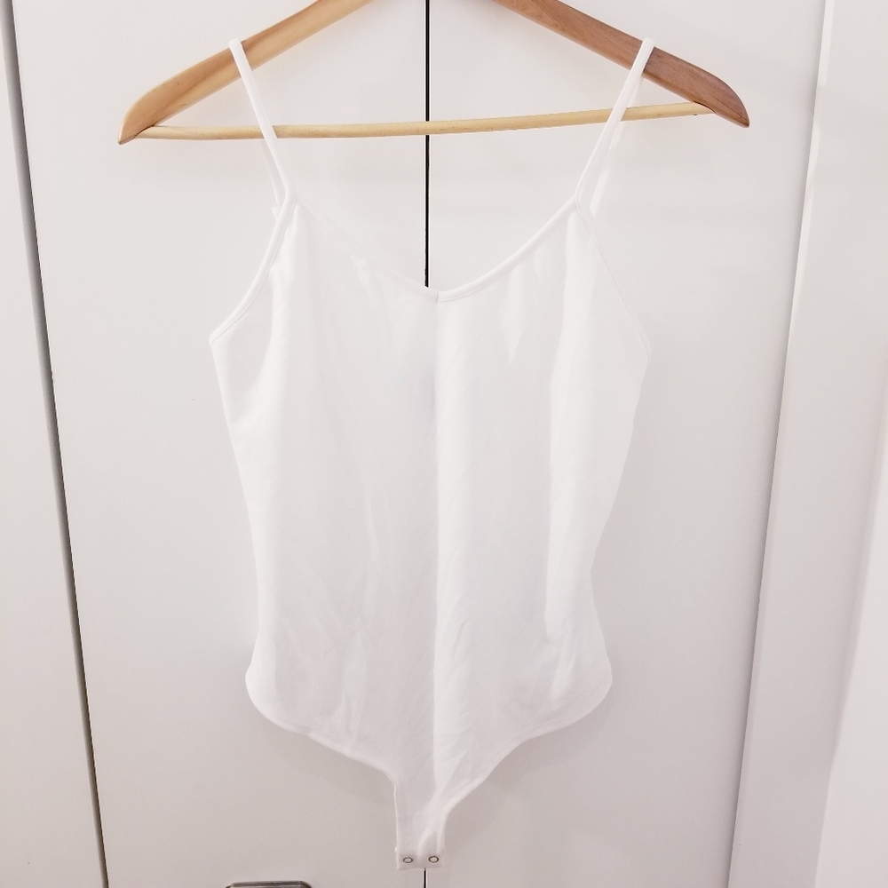 3/$45 | White Thong Tank Bodysuit